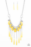 Paparazzi Roaring Riviera - Yellow Necklace