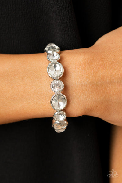Paparazzi Still GLOWING Strong - White Bracelet