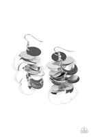 Paparazzi Now You SEQUIN It - Silver Earrings