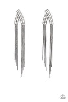 Paparazzi It Takes Two To TASSEL - Black Post Earrings
