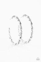 Paparazzi Street Mod - Silver Hoop Earrings