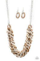 Paparazzi Comin In HAUTE - Brown Necklace
