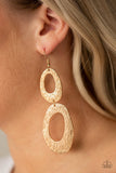 Paparazzi Ive SHEEN It All - Gold Earrings