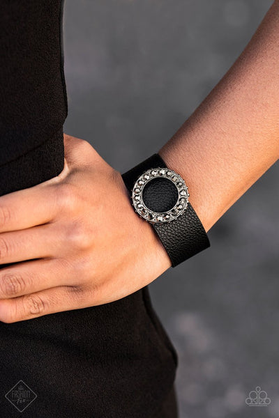 Paparazzi Rebel Razzle - Black Wrap Bracelet