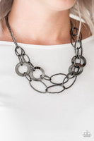 Paparazzi Metallic Maverick - Black Necklace