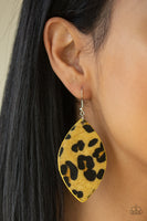 Paparazzi GRR-irl Power! - Yellow Earrings