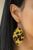 Paparazzi GRR-irl Power! - Yellow Earrings