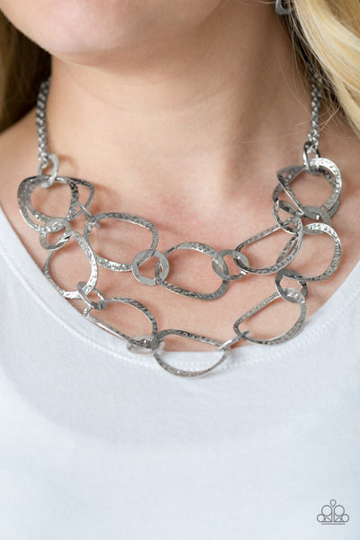 Paparazzi Circus Chic - Silver Necklace