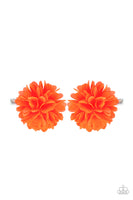 Paparazzi Neatly Neon - Orange Hair Clips