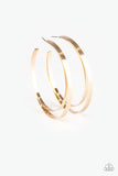 Paparazzi Moon Child Metro - Gold Hoop Earrings