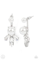 Paparazzi Extra Elite - White Post Earrings