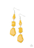 Paparazzi Geo Getaway - Yellow Earrings