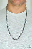 Paparazzi First Rule Of Fight Club - Black Necklace