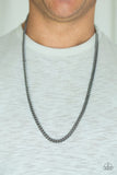 Paparazzi First Rule Of Fight Club - Black Necklace