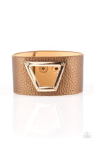 Paparazzi Power Play - Brown Wrap Bracelet