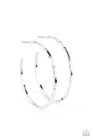Paparazzi Unregulated - Silver Hoop Earrings