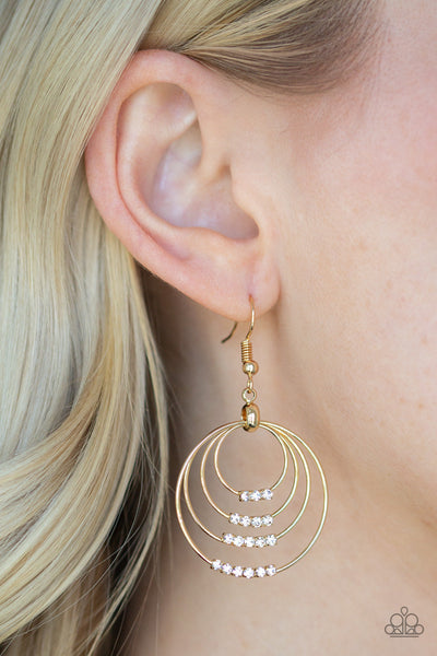 Paparazzi Sparkle Spectrum - Gold Earrings