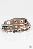 Paparazzi This Time With Attitude - Silver Wrap Bracelet