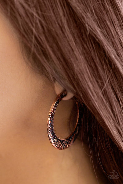 Paparazzi Rumba Rendezvous - Copper Hoop Earrings
