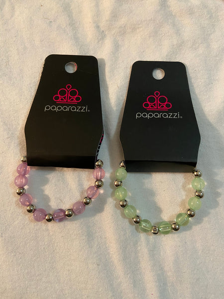 Paparazzi Starlet Shimmer Glass bead bracelets