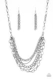 Paparazzi Color Bomb - Silver Necklace
