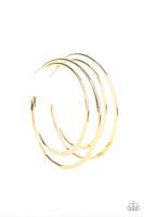 Paparazzi Last HOOP-rah - Gold Hoop Earrings