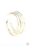 Paparazzi Last HOOP-rah - Gold Hoop Earrings