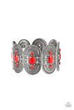 Paparazzi Turn Up The TROPICAL Heat - Red Bracelet