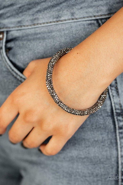 Paparazzi Stageworthy Sparkle - Black Bracelet