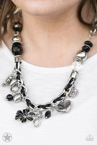 Paparazzi Charmed, I Am Sure - Black Necklace