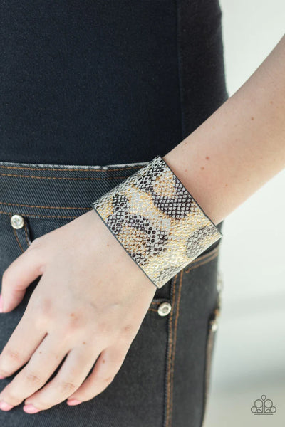 Paparazzi Serpent Shimmer - Silver Wrap Bracelet