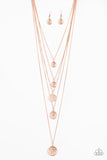 Paparazzi Medallion Marvel - Copper Necklace