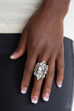 Paparazzi Things That Go Bloom! - White Ring