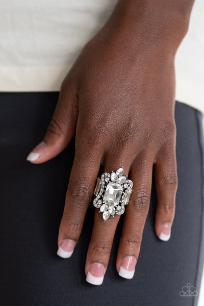 Paparazzi Things That Go Bloom! - White Ring