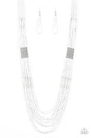 Paparazzi Let It BEAD - White Necklace