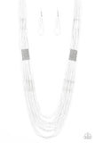 Paparazzi Let It BEAD - White Necklace