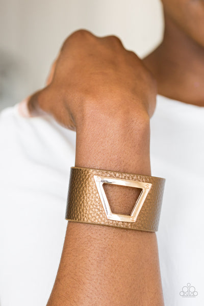 Paparazzi Power Play - Brown Wrap Bracelet