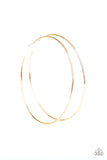 Paparazzi Extra Extra - Gold Hoop Earrings