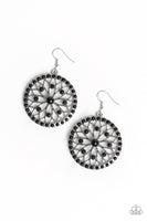 Paparazzi Merry Mandalas - Black Earrings