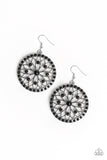 Paparazzi Merry Mandalas - Black Earrings