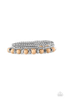 Paparazzi Epic Escape - Brown Bracelet