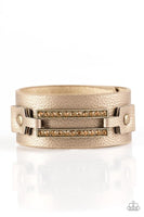 Paparazzi Street Glam - Brass Wrap Bracelet