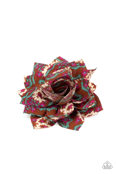 Paparazzi One Day At A SPRINGTIME - Brown Hair Clip