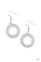 Paparazzi Wreathed In Radiance - Silver Earrings