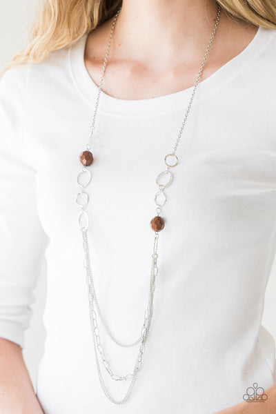 Paparazzi Margarita Masquerades - Brown Necklace