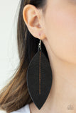 Paparazzi Naturally Beautiful - Black Earrings