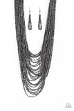Paparazzi Dauntless Dazzle - Black Necklace