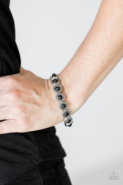 Paparazzi Globetrotter Goals - Black Bracelet
