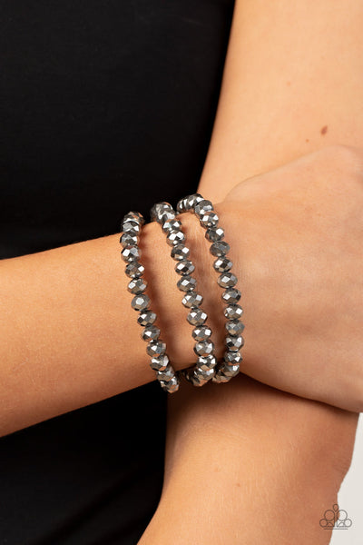 Paparazzi Supernova Sultry - Silver Bracelet