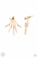 Paparazzi Extra Electric - Gold Post Earrings